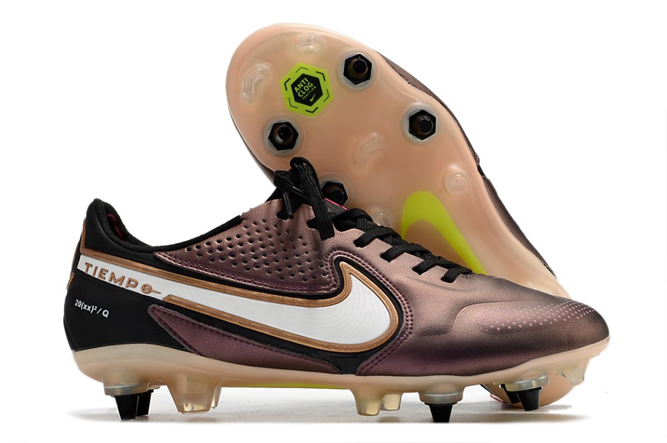 Nike Tiempo Legend 9 Elite SG - Marron blanc